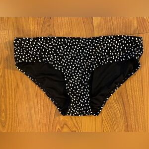 Black and White Patterned Bikini Bottom